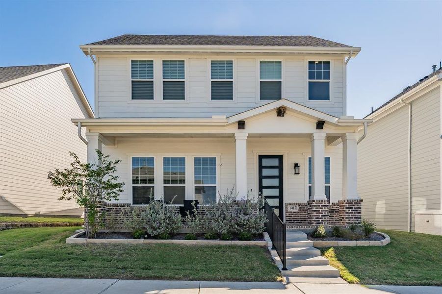 Exterior details and patio area of a home in , Northlake (Image 24).