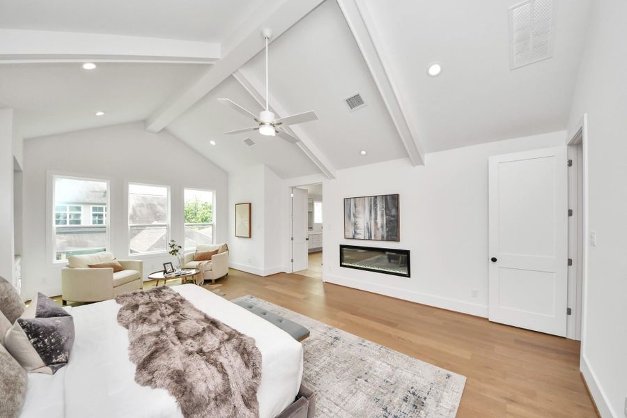 Furnished interior view inside a new home in , Houston (Image 12).