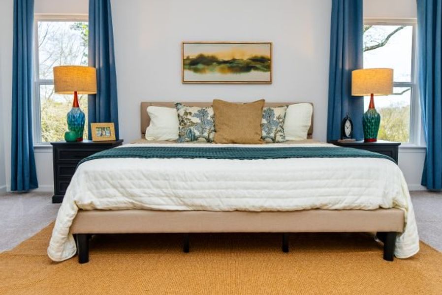 Representative furnished interior of a home built from the Graham by Piedmont Residential in Hampton Ridge, Jefferson (Image 43).