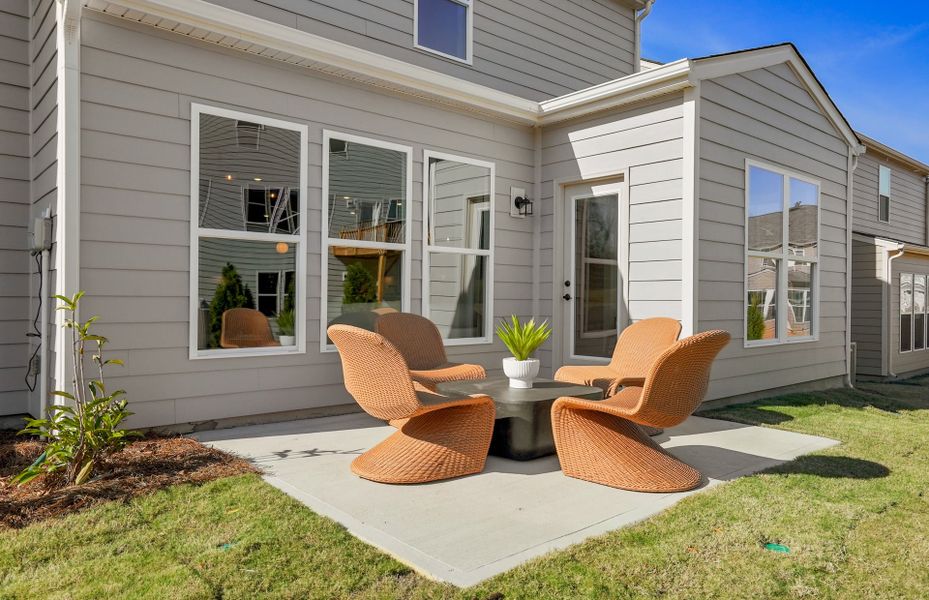 Exterior details and patio area of a home in Cannon Run, Concord (Image 4). Exterior details and patio area of a home in Cannon Run, Concord (Image 4).