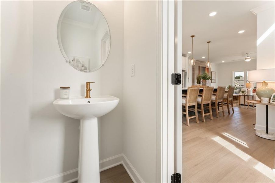 Furnished interior view inside a new home in Townes at South Main, Kennesaw (Image 9).