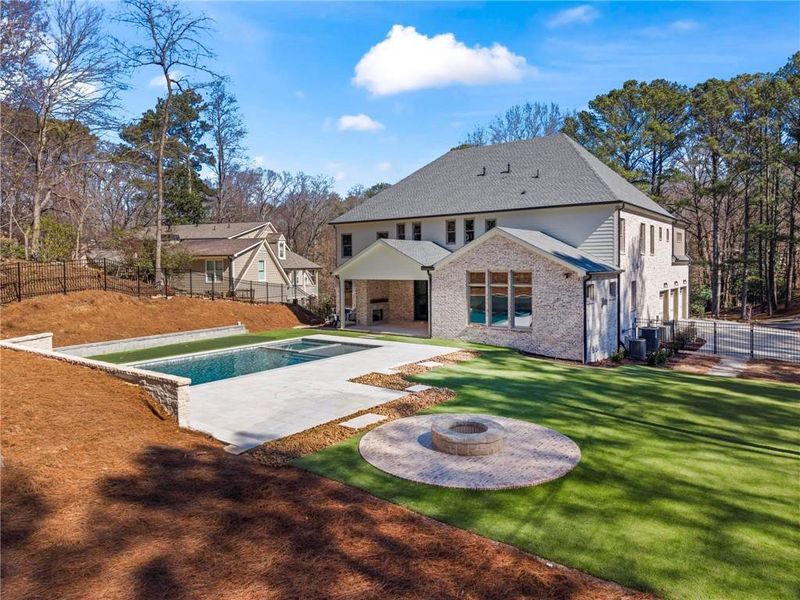 Exterior details and patio area of a home in , Atlanta (Image 27).