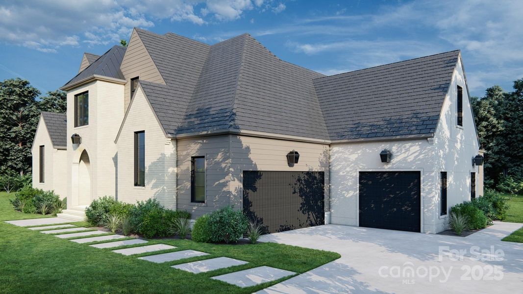 Front exterior of a new home in , Charlotte, NC, highlighting curb appeal (Image 6).