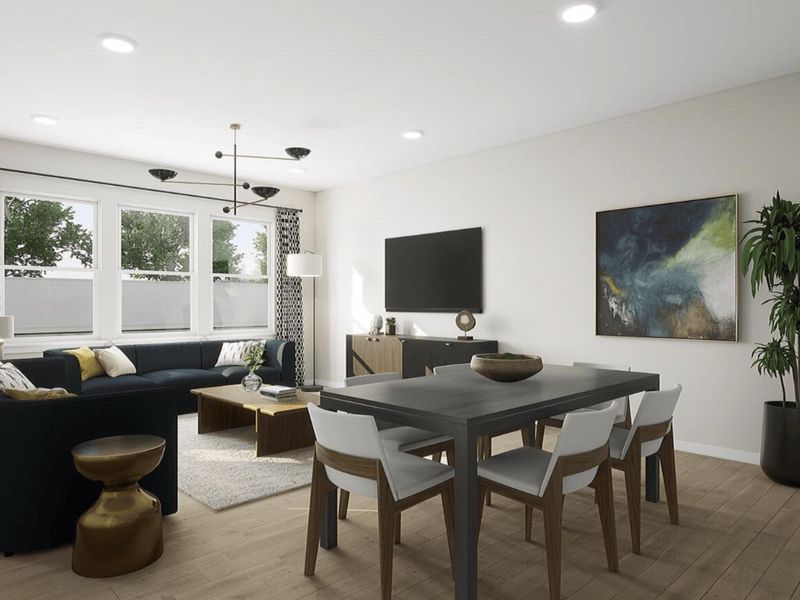 Representative furnished interior of a home built from the Anne by Tri Pointe Homes in Grahym at Southbridge, Fort Mill (Image 6).