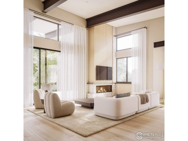 Furnished interior view inside a new home in , Boulder (Image 5).