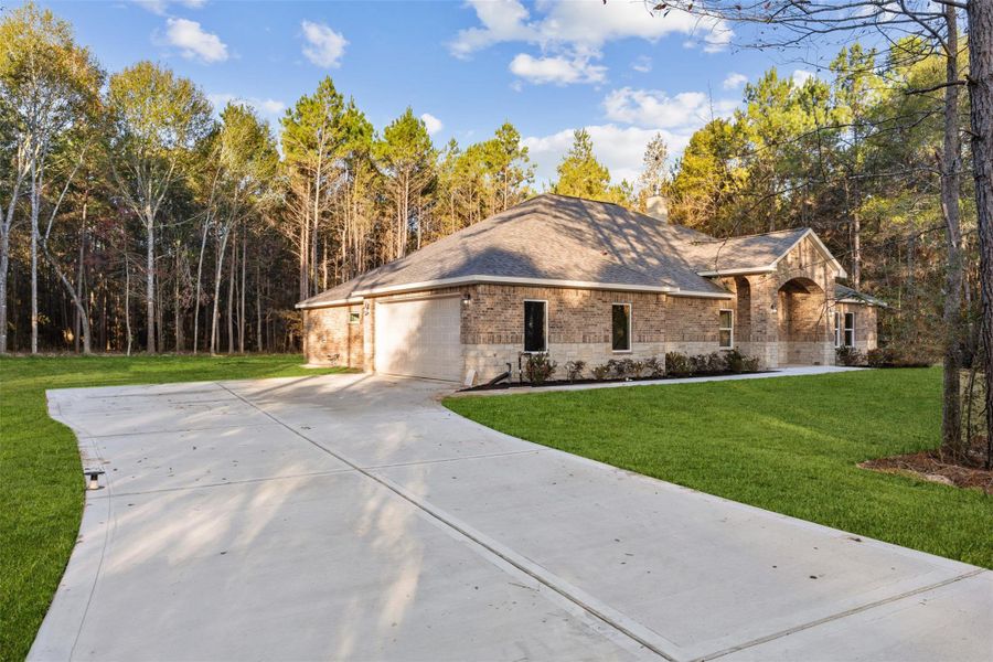 Sample of Home. Double wide driveway