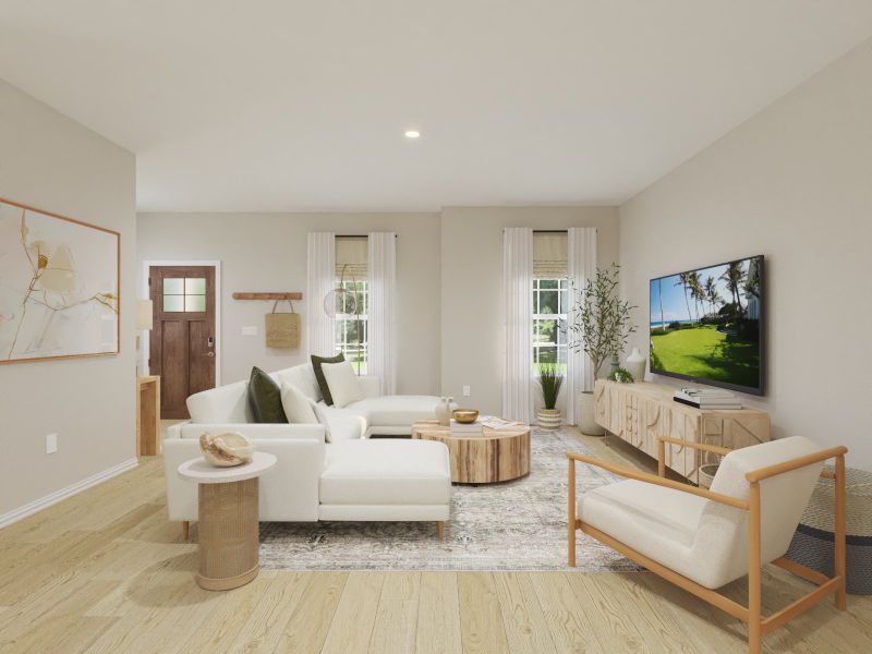 Furnished interior view inside a new home in Oak Ridge Park, Corinth (Image 4).