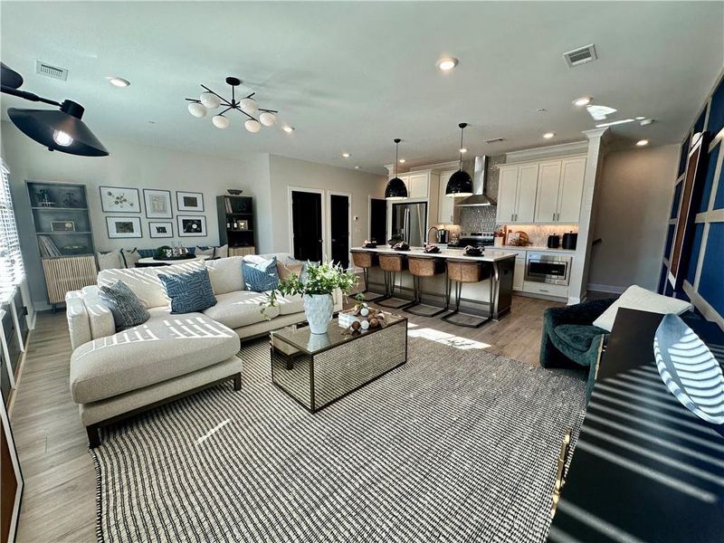 Furnished interior view inside a new home in Market Square at Sawnee Village, Cumming (Image 12).