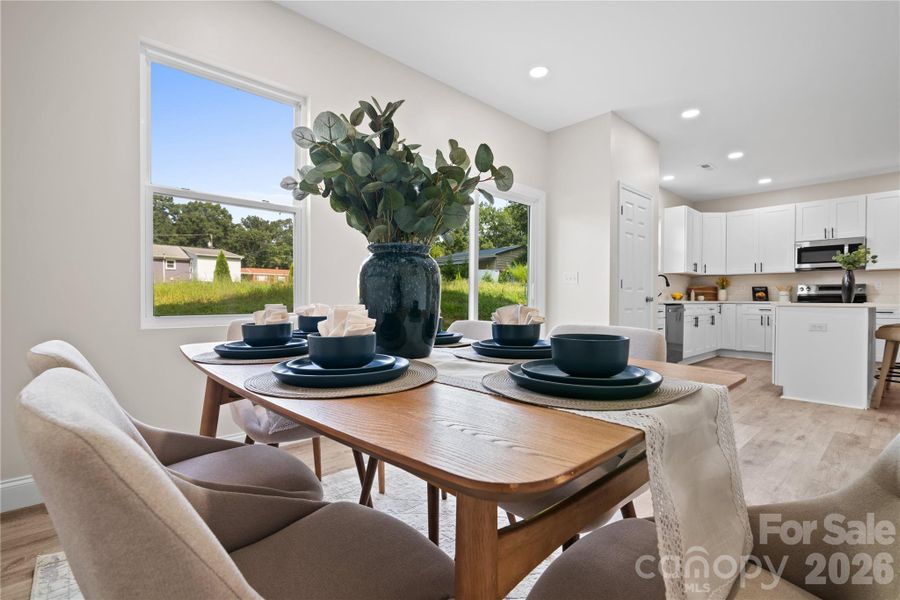 Furnished interior view inside a new home in , Monroe (Image 3).