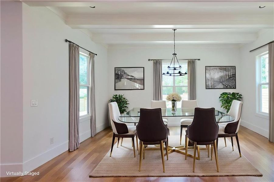 Furnished interior view inside a new home in , Atlanta (Image 14). Furnished interior view inside a new home in , Atlanta (Image 14).