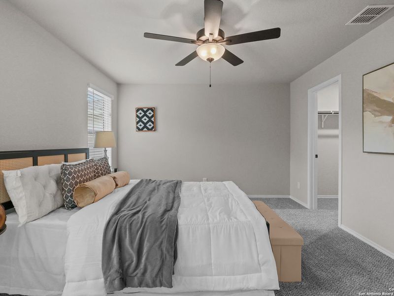 Furnished interior view inside a new home in Cedar Heights, San Antonio (Image 18). Furnished interior view inside a new home in Cedar Heights, San Antonio (Image 18).