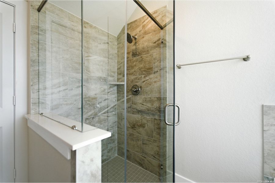 Furnished interior view inside a new home in The Woodlands at Medina Hills, Mico (Image 16).