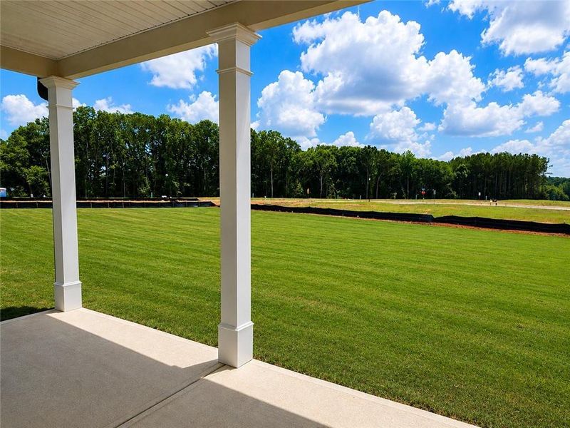 Exterior details and patio area of a home in Westland, Bogart (Image 3).
