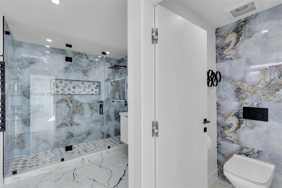 Furnished interior view inside a new home in , Key Largo (Image 16).