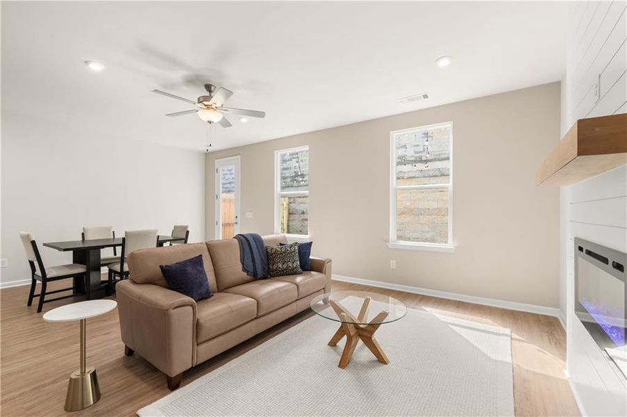Furnished interior view inside a new home in The Village at Shallowford, Kennesaw (Image 11).