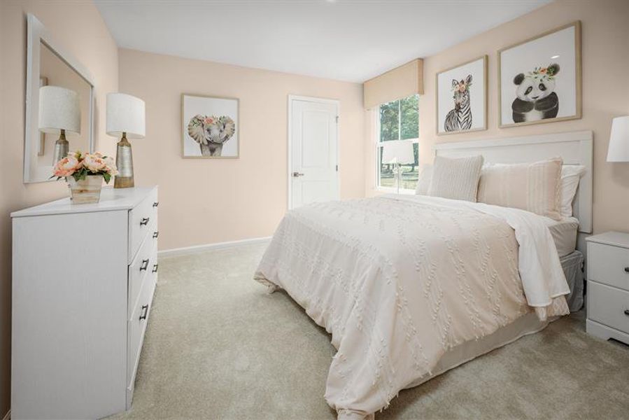 Furnished interior view inside a new home in Wren Woods 2-Story, Gray Court (Image 12). Furnished interior view inside a new home in Wren Woods 2-Story, Gray Court (Image 12).