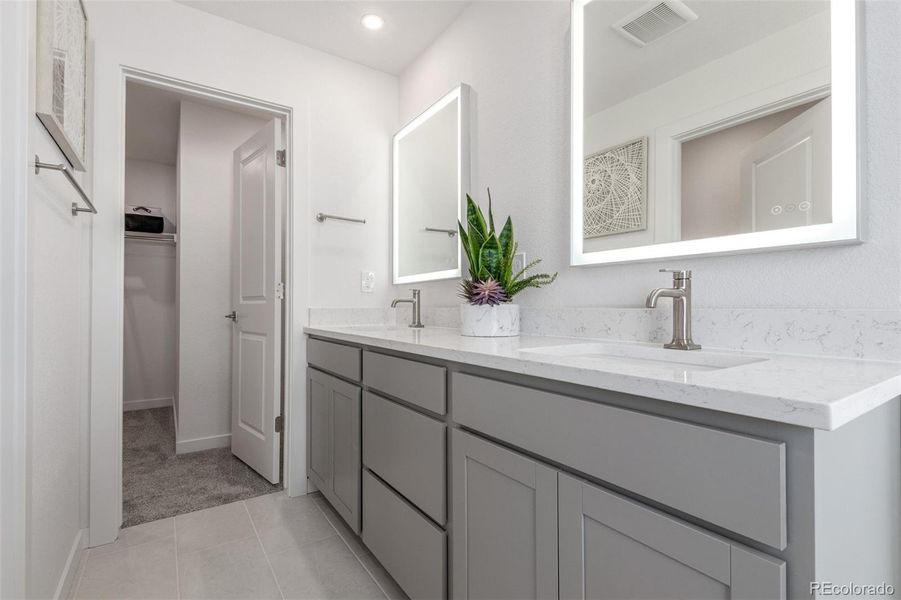 Furnished interior view inside a new home in The Commons at Victory Ridge, Colorado Springs (Image 16).