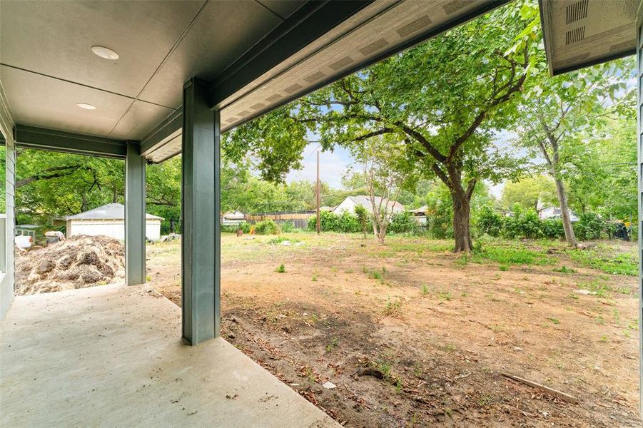 View of yard with a patio area