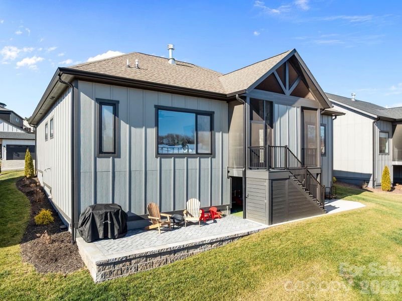 Exterior details and patio area of a home in , Arden (Image 23).