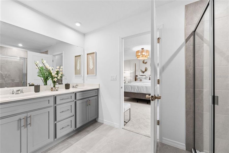 Furnished interior view inside a new home in Oakfield Trails, Parrish (Image 14). Furnished interior view inside a new home in Oakfield Trails, Parrish (Image 14).