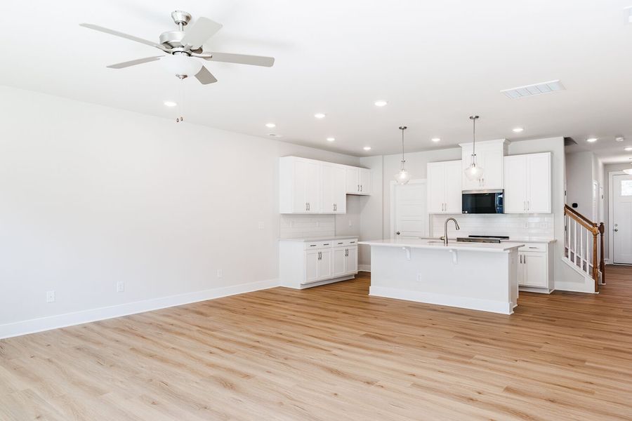 Spacious, unfurnished interior of a new home in Vaughan Farms, Angier (Image 12). Spacious, unfurnished interior of a new home in Vaughan Farms, Angier (Image 12).