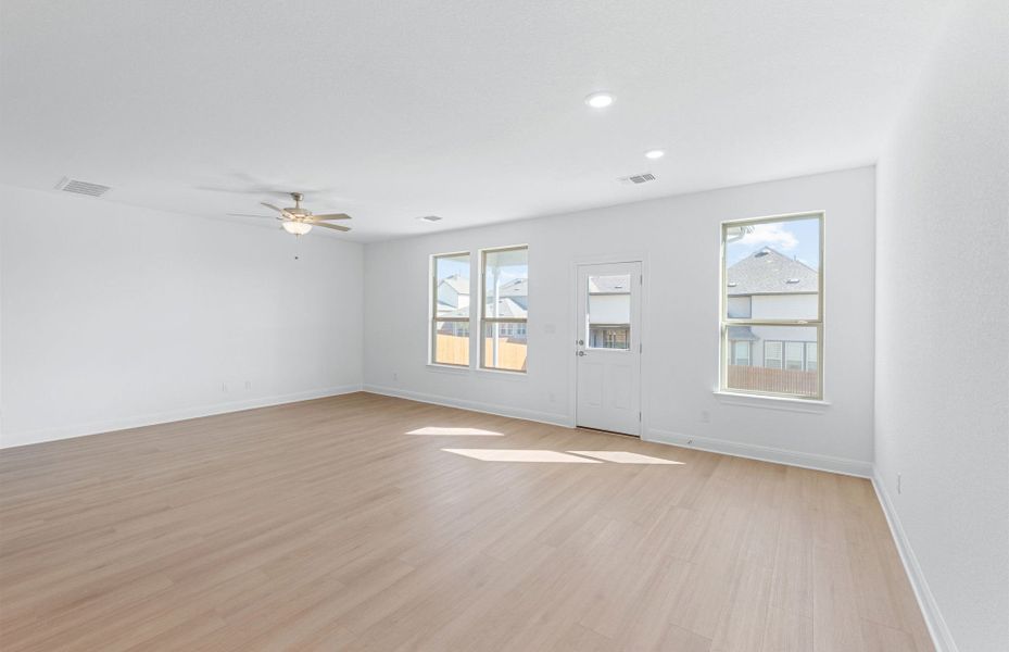 Spacious, unfurnished interior of a new home in Saddleback at Santa Rita Ranch, Liberty Hill (Image 41). Spacious, unfurnished interior of a new home in Saddleback at Santa Rita Ranch, Liberty Hill (Image 41).