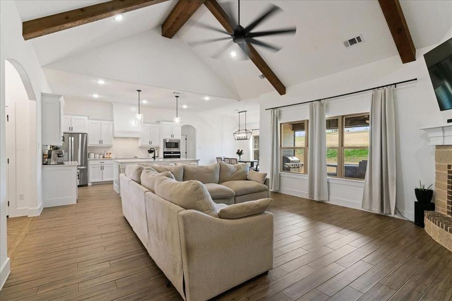 Furnished interior view inside a new home in , Springtown (Image 20).
