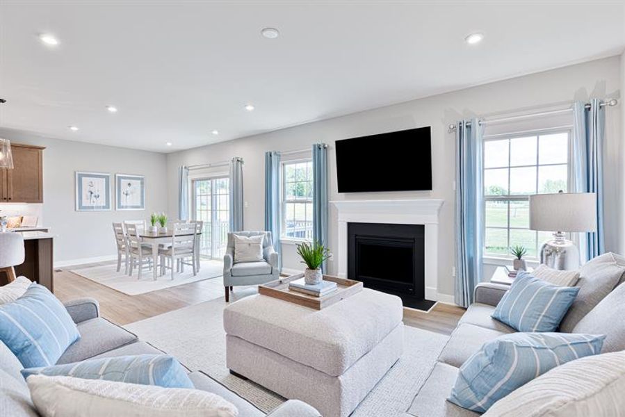 Representative furnished interior of a home built from the Anderson by Ryan Homes in Canterbrook Farms, Fountain Inn (Image 16).