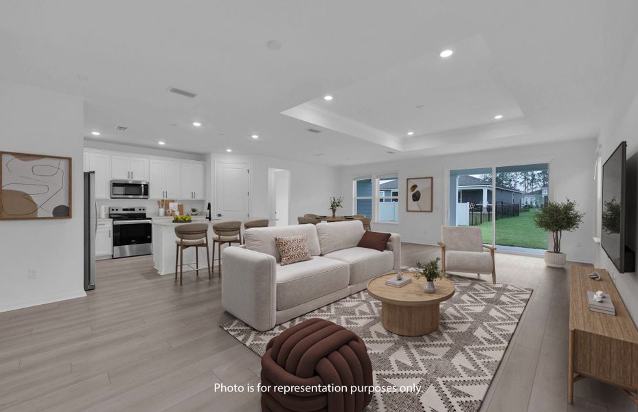 Furnished interior view inside a new home in Hyland Trail, Green Cove Springs (Image 5).