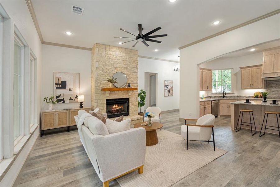 Furnished interior view inside a new home in , Star Harbor (Image 14).