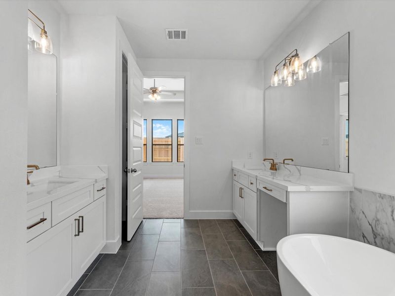 Furnished interior view inside a new home in The Trails, New Caney (Image 8).