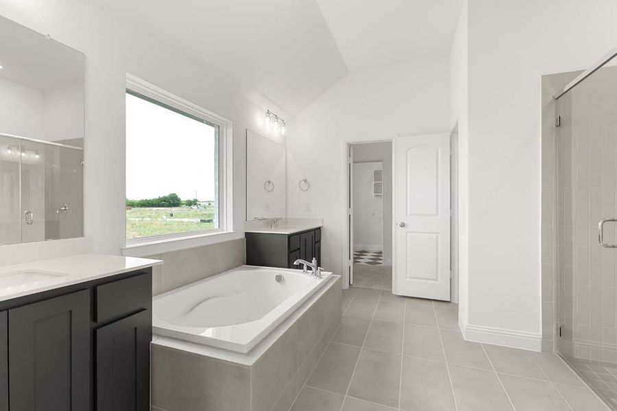 Furnished interior view inside a new home in Timberbrook, Justin (Image 10).
