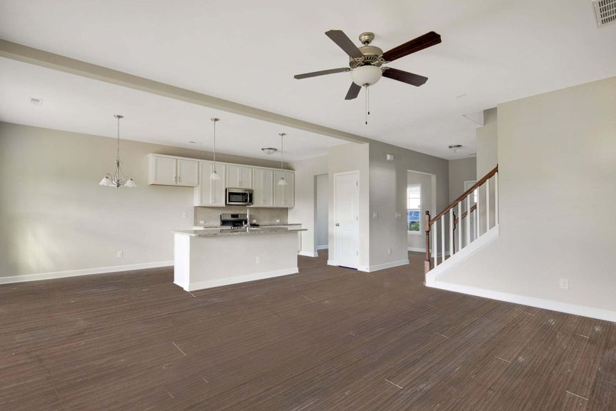 Representative unfurnished interior of a home built from the Clayton by Caviness & Cates Communities in Bartlett Manor, Youngsville (Image 131).