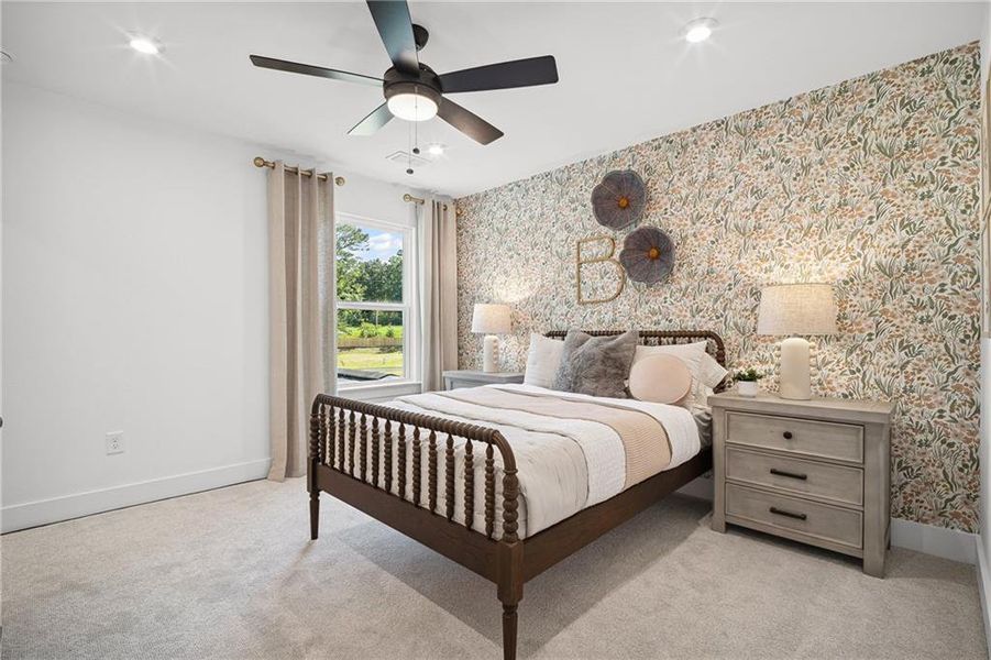 Furnished interior view inside a new home in Creekside at Skelton, Hoschton (Image 17).