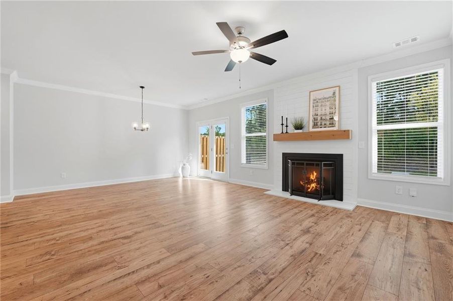 Spacious, unfurnished interior of a new home in , Sugar Hill (Image 15).