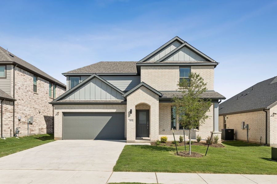 Representative exterior photo of a completed home built from the Stanley II | Ventana by Trophy Signature Homes in Ventana, Fort Worth, TX (Image 26).