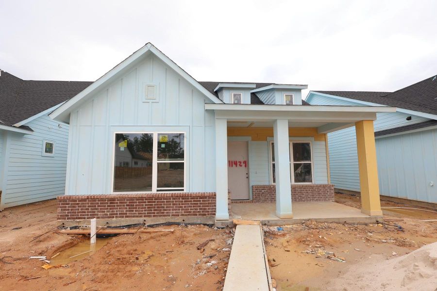 In-progress construction of a new home in Two Step Farm 42', Montgomery, TX (Image 14).
