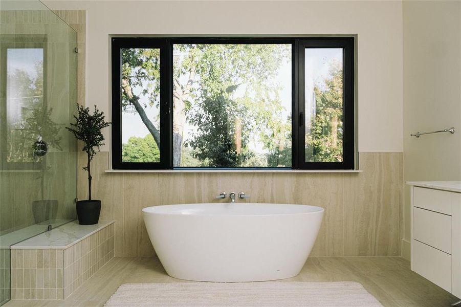 Furnished interior view inside a new home in , Dallas (Image 8).