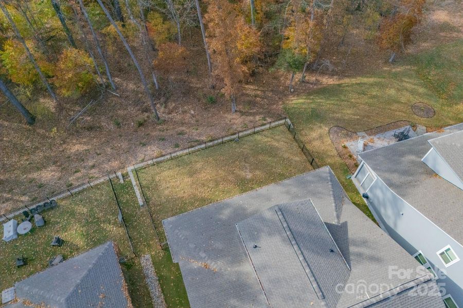 Aerial of Rear Yard