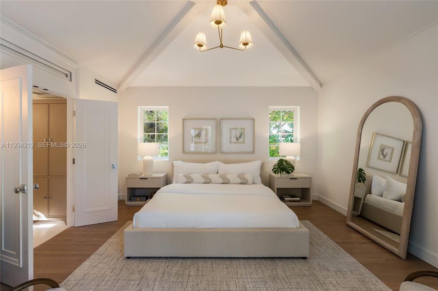 Furnished interior view inside a new home in , Coral Gables (Image 13). Furnished interior view inside a new home in , Coral Gables (Image 13).