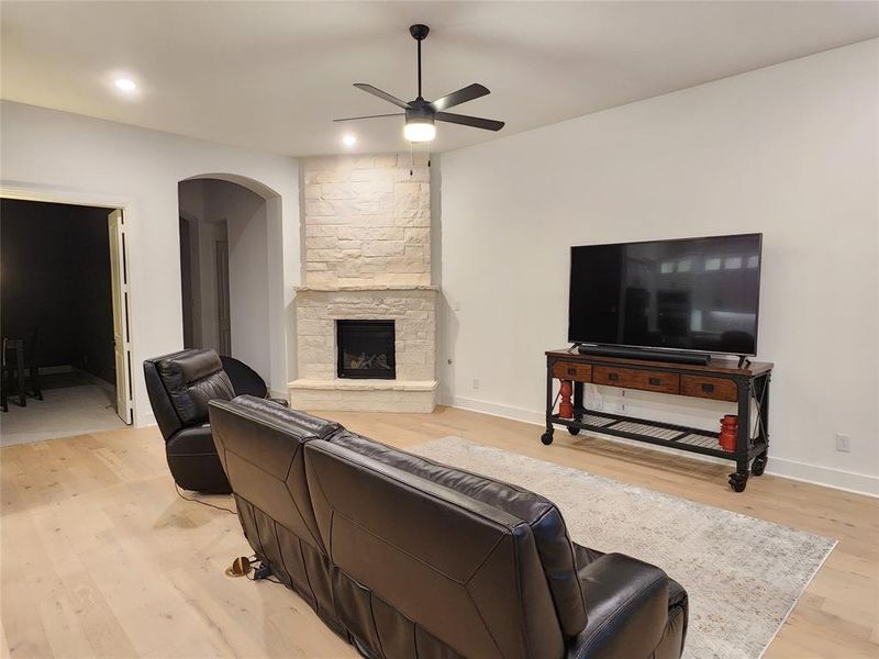 Furnished interior view inside a new home in Wildflower Ranch, Justin (Image 10).