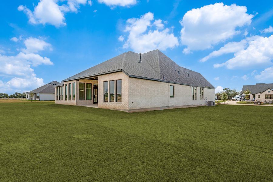 Exterior details and patio area of a home in Hilltop Ranch, Leander (Image 24).