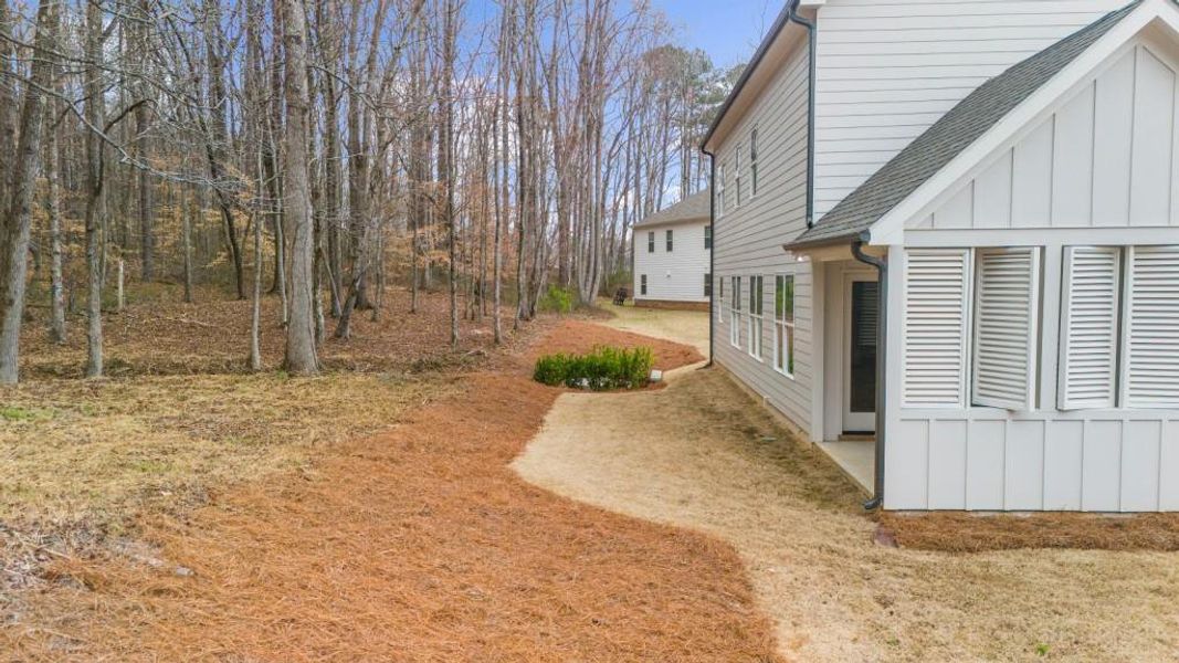Exterior details and patio area of a home in , Canton (Image 32).