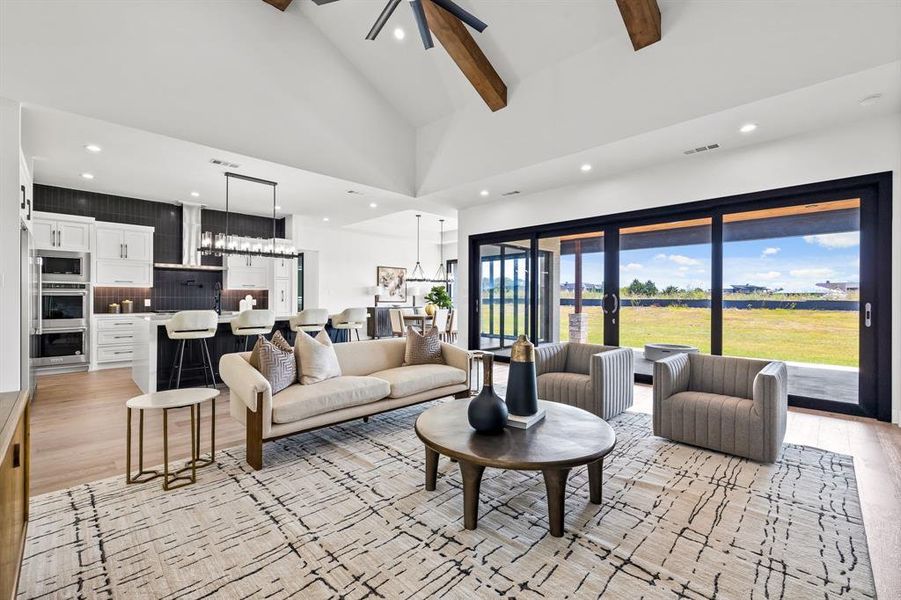 Furnished interior view inside a new home in , Heath (Image 15).