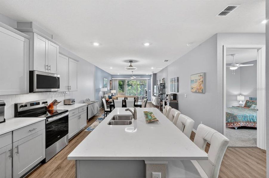 Furnished interior view inside a new home in Halifax Plantation Villas, Ormond Beach (Image 17).