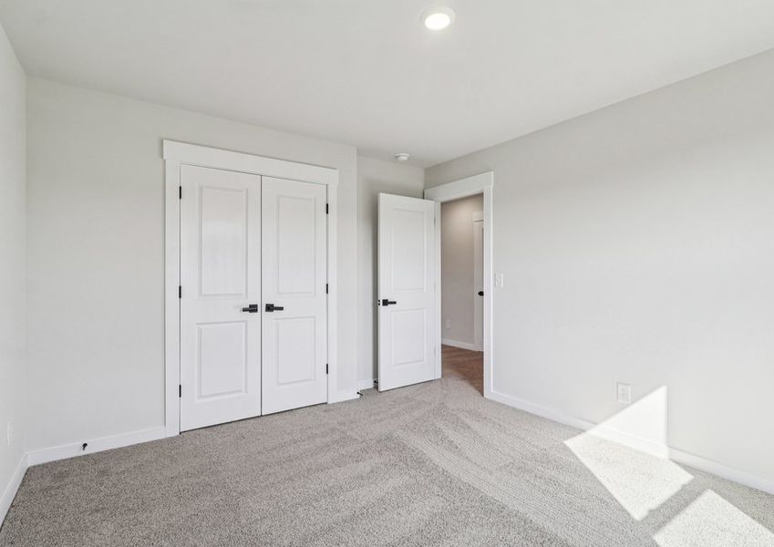 Each bedroom has its own closet.