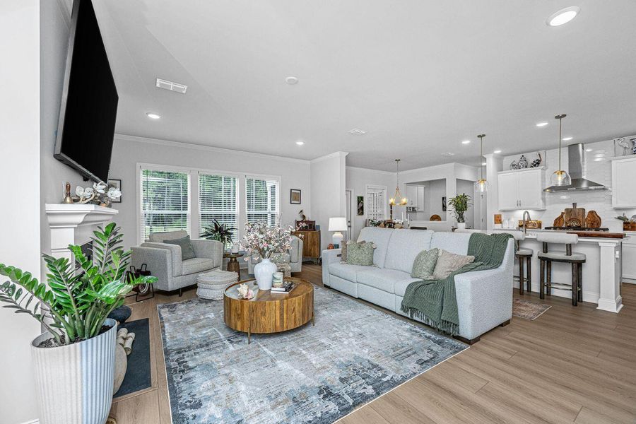 Furnished interior view inside a new home in Sea Island Preserve, Johns Island (Image 13). Furnished interior view inside a new home in Sea Island Preserve, Johns Island (Image 13).