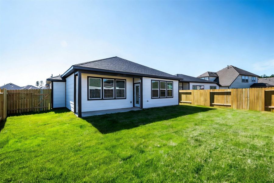 Right side of back yard