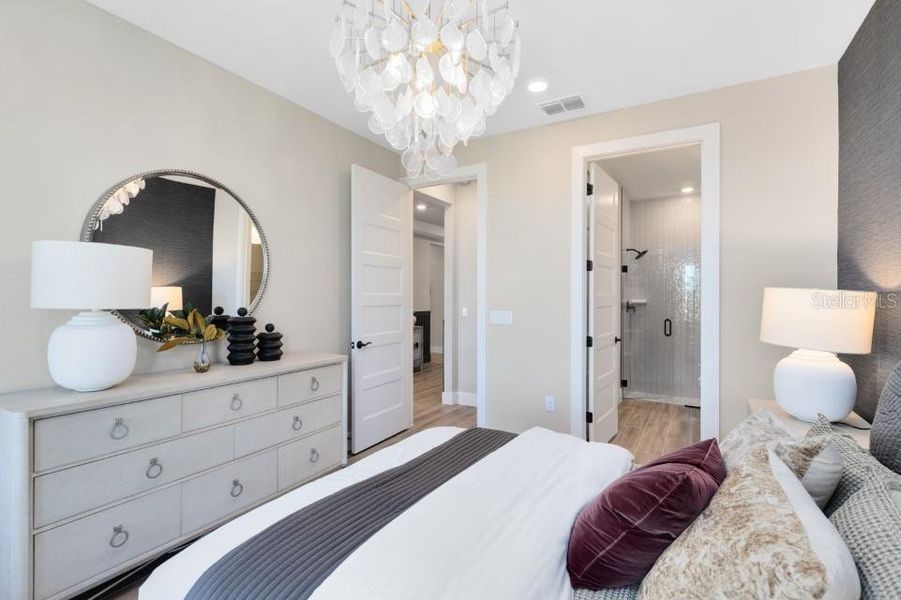 Furnished interior view inside a new home in Parkside Trails, Clermont (Image 18).