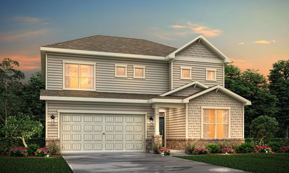 Front exterior of a home in the Wynswept community, located in Maiden, NC (Image 16).